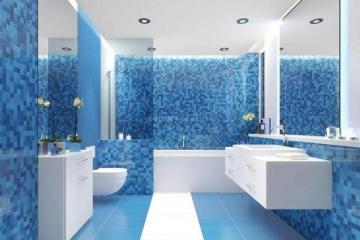 没想到蓝色瓷砖用在家里这么出彩纯净通透又大气